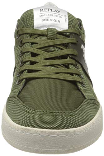 REPLAY Blog-Fern, Zapatillas para Hombre, Verde (Mil Grn 39), 40 EU