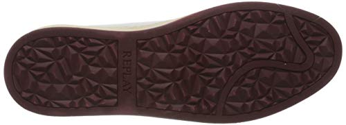 REPLAY Blog-Thorn, Zapatillas para Hombre, Rojo (White Dk Red 67), 40 EU