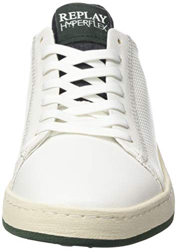 REPLAY Blog-Weyburn, Zapatillas para Hombre, Verde (White Green 71), 46 EU