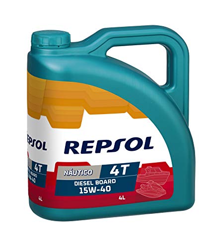 Repsol RP131Y54 Nautico Diesel Board 4T 15W-40 Aceite de Motor, 4 L