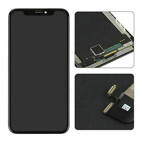 Repuesto de digitalizador de pantalla LCD OLED para iPhone X 10 + pantalla táctil 3D con adhesivo y kit de herramientas incluido, color negro