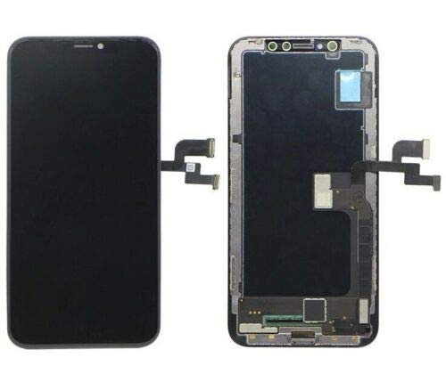 Repuesto de digitalizador de pantalla LCD OLED para iPhone X 10 + pantalla táctil 3D con adhesivo y kit de herramientas incluido, color negro