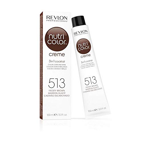 Revlon Nutri Color Creme Clásicos, Tinte para el Cabello 513 Marrón Profundo - 100 ml