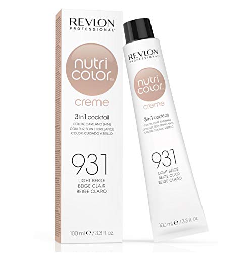 Revlon Nutri Color Creme Rubísimos, Tinte para el Cabello 931 Beige Claro - 100 ml