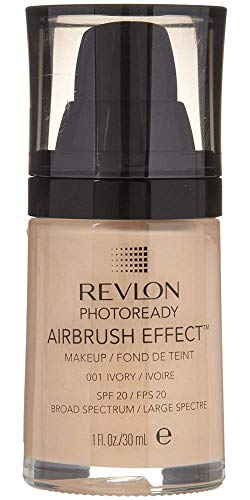 Revlon PhotoReady Airbrush Effect base de maquillaje Frasco dispensador Líquido 30 ml - Base de maquillaje (Frasco dispensador, Líquido, Beige, Ivory, Radiante, Mujeres)