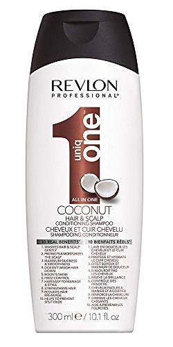 Revlon Professional - UniqOne Coco Champú Acondicionador 300 ml + Tratamiento en Spray para Cabello 150 ml