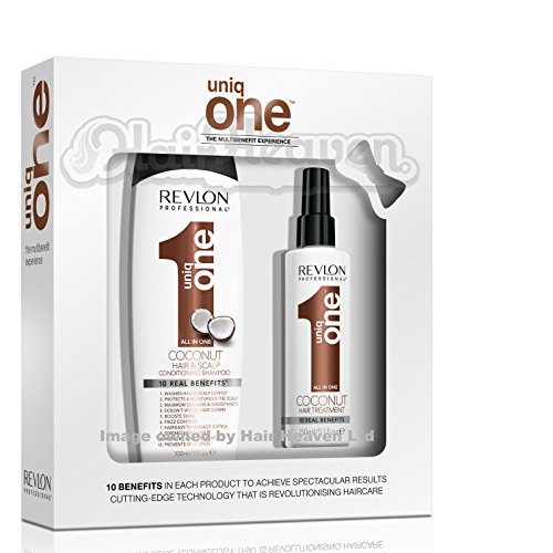 Revlon Uniq 1 All in One Coconut Shampoo 300ml and Hair Treatment 150ml Gift Pack