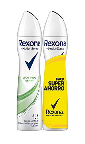 Rexona Desodorante Antitranspirante Aloe Vera - 3 Packs Ahorro de 2x200 ml (Total: 1200 ml)