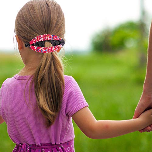 REYOK Bananas Hair Clip, 6 Pieces Pinzas de Pelo Estilo Bohemio,Fish Clips Banana Fish Combs Wide Tort Toned Comb Long Hair Clips para Mujer