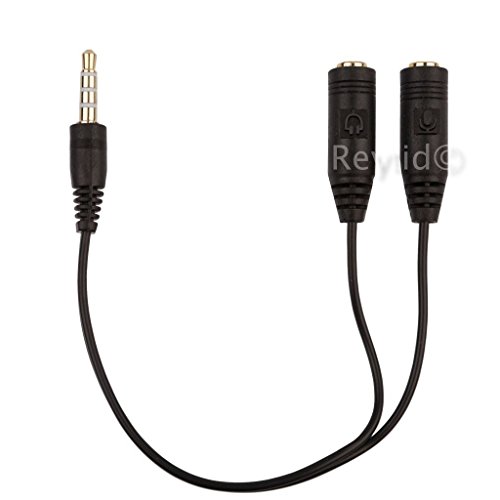 REYTID Auriculares para Juegos para PC para Xbox One / PS4 Talkback Chat Converter Cable - Compatible con Sennheiser Turtle Beach, Logitech, SteelSeries, Sentey, Sades