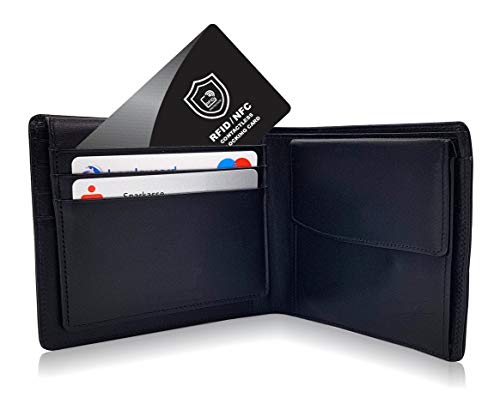 RFID Bloqueo de Tarjeta por SmartProduct | Protección de Tarjetas sin Contacto, Anti NFC | 1 Tarjeta Protege Toda tu Billetera | No Requiere de Ninguna batería, sin Mangas incómodas – 1 Pieza
