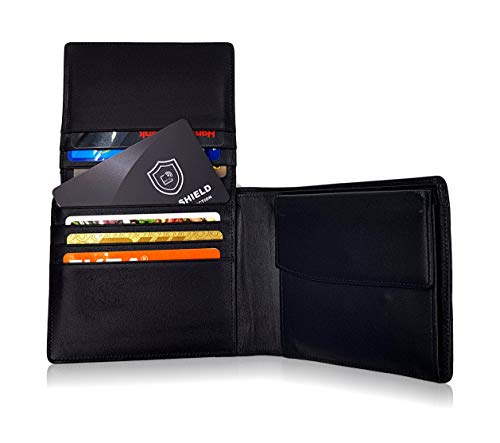 RFID Bloqueo de Tarjeta por SmartProduct | Protección de Tarjetas sin Contacto, Anti NFC | 1 Tarjeta Protege Toda tu Billetera | No Requiere de Ninguna batería, sin Mangas incómodas – 1 Pieza