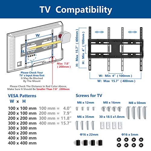 RFIVER Soporte TV Giratorio de Mesa de Television de 27 a 55 Pulgadas con Altura Ajustable UT2002