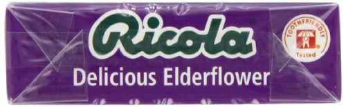 Ricola Elderflower Sugar Free Swiss Herb Drops 45 g (Pack of 10)
