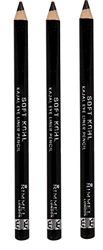 RIMMEL LONDON Soft Kohl Kajal Eye Liner Pencil - Jet Black by Rimmel