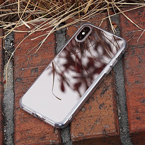 Ringke Funda Apple iPhone X [Fusion Mirror] Protector de Espejo Lujoso y Radiante Carcasa Protectora Fina y Elegante para Apple iPhone 10 - Oro Real Royal Gold