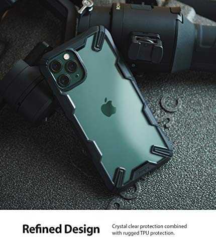 Ringke Fusion-X Diseñado para Funda Apple iPhone 11 Pro MAX, Transparente al Dorso Carcasa iPhone 11 Pro MAX 6.5" Protección Resistente Impactos TPU + PC Funda para iPhone 11 Pro MAX 2019 - Black