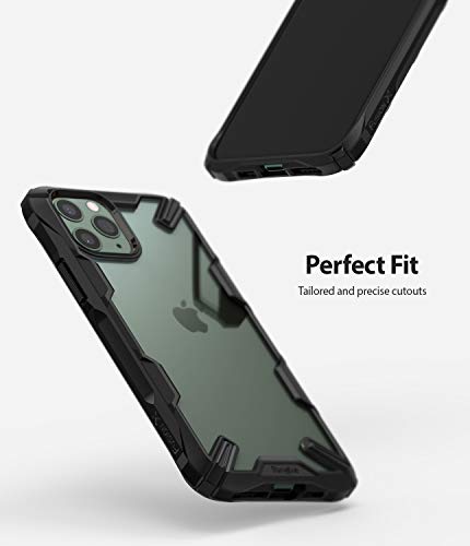 Ringke Fusion-X Diseñado para Funda Apple iPhone 11 Pro MAX, Transparente al Dorso Carcasa iPhone 11 Pro MAX 6.5" Protección Resistente Impactos TPU + PC Funda para iPhone 11 Pro MAX 2019 - Black