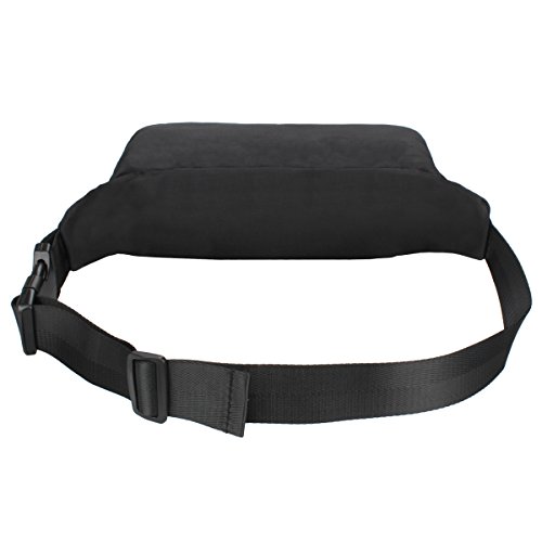 Riñoneras Deportivas, Ryaco Riñoneras Running Hombre, Bolso de Cintura Viajar, Hípica, Golf, Acampada para iPhone X, 8, 8 Plus, 7, 7 Plus, Samsung Galaxy Note 8, S8, S8 Plus, Negro