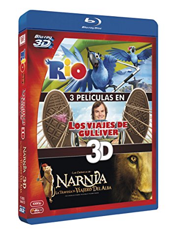Rio + Los Viajes De Gulliver + Las Crónicas De Narnia: La Travesía Del Viajero Del Alba -Blu-Ray 3d Tri [Blu-ray]