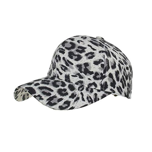 RISTHY Gorras de Beisbol Leopardo Sombrero Deporte Cap Clásico Moda al Aire Libre Unisex Sombrero de Sol Verano Hip-Hop Visera Adjustable para Mujer Hombre Niño