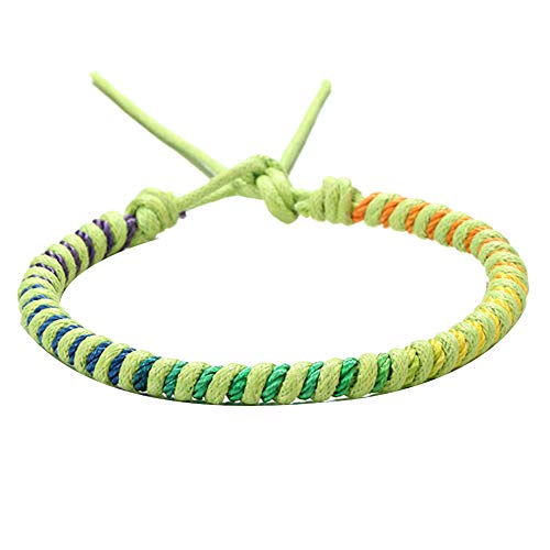 RIsxffp Moda Mujer Hombre Pulseras Cuerda Trenzada Pulsera Brazalete Pareja Regalo de la joyería 10#