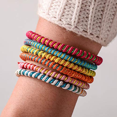 RIsxffp Moda Mujer Hombre Pulseras Cuerda Trenzada Pulsera Brazalete Pareja Regalo de la joyería 10#