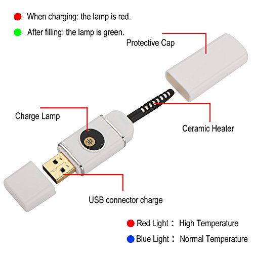 Rizador de pestañas con calefacción eléctrico portátil Larga duración Ojos naturales Pestañas Herramientas de maquillaje que se encrespan (Color : Black)