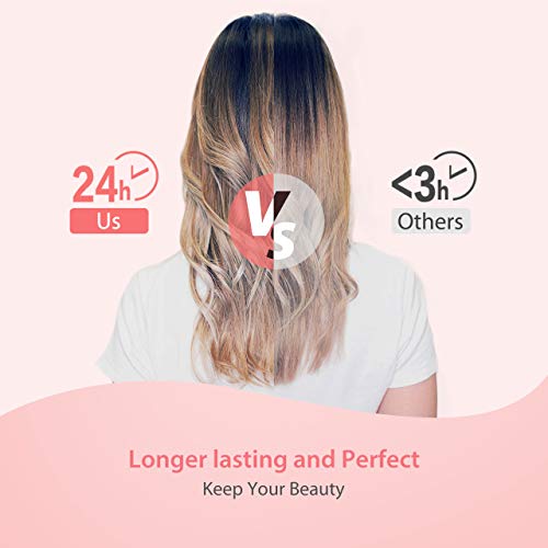 Rizador Pelo 5 en 1, Rizador de Pelo Profesional 9mm/18mm/25mm/32mm de 190-210℃ Temperatura, Doble Voltage 100V - 240V para Rizos Grandes y Ondas Sueltas, 1 Guante de Protector, 1 Pinza