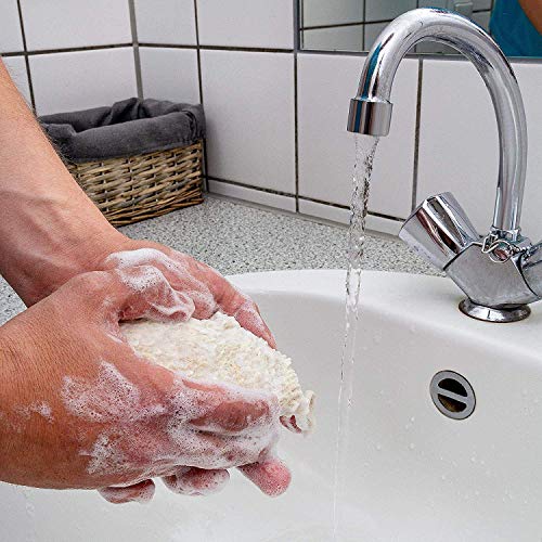 Rmeet Bolsas de Jabón,5 Pack Bolsa de Jabón de Sisal Natural Store Red de Jabón para Desechar y Ahorrar Jabones Baño de Lavado 14.5 * 9CM