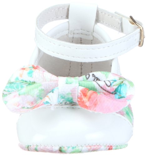 Roberto Cavalli Angels2012 - Zapatos con cierre de hebilla de niña, color blanco (talla: 16)