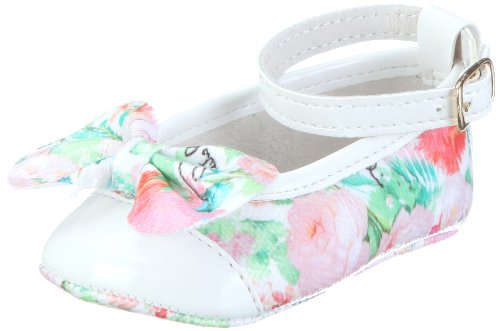 Roberto Cavalli Angels2012 - Zapatos con cierre de hebilla de niña, color blanco (talla: 16)
