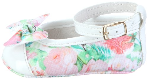 Roberto Cavalli Angels2012 - Zapatos con cierre de hebilla de niña, color blanco (talla: 16)