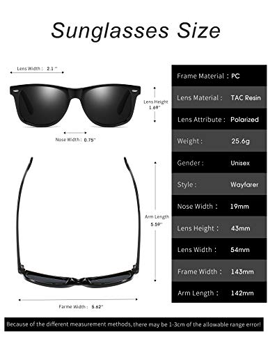 Rocf Rossini Gafas de Sol para Hombres Polarizadas Vintage Gafas Mujer Conducción Retro CAT.3 Protección UV400 (Tortuga/Marrón)