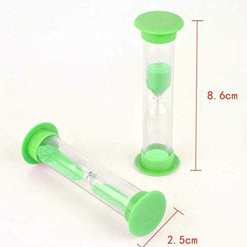 Rocita 6 colores reloj de arena creativo arena reloj temporizadores 30 segundos/1 min/2 min/3 mins/5 mins/10 mins 6 piezas