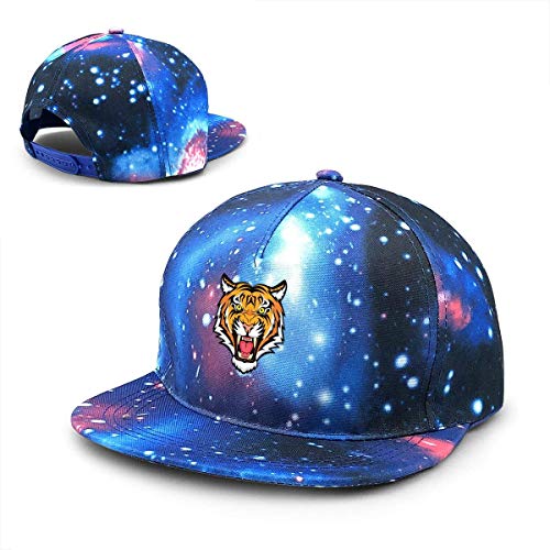 Rogerds Unisexo Gorra de béisbol,Sombreros de Verano Cielo Estrellado Hat Cool Rawing Africa Tiger Baseball Hat Adjustable Sun Cap Hip Pop Hat