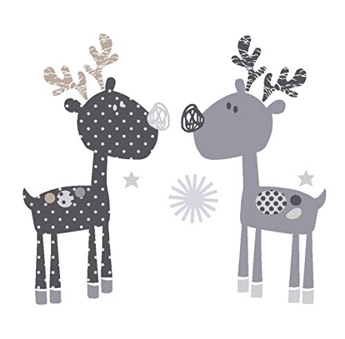 Ropa de cama infantil de castores, 100 % algodón, Elche Weiss Silber, 135 cm x 200 cm