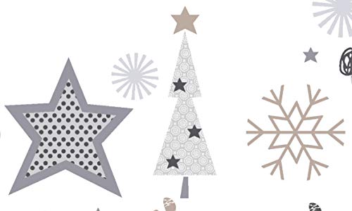 Ropa de cama infantil de castores, 100 % algodón, Elche Weiss Silber, 135 cm x 200 cm