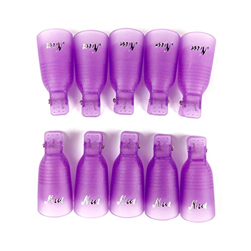 ROSALIND - 10 unidades de esmalte de uñas de gel de plástico para quitar el esmalte de uñas, para eliminar el barniz