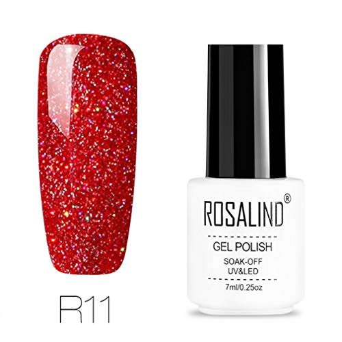 Rosalind Esmaltes permanentes de uv y led de uñas de gel Soak Off UV & LED Rainbow Color Series Gel Barniz