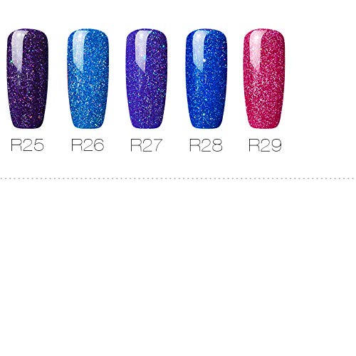 Rosalind Esmaltes permanentes de uv y led de uñas de gel Soak Off UV & LED Rainbow Color Series Gel Barniz