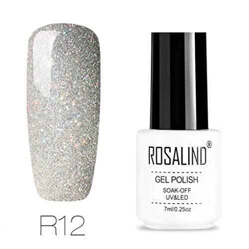 Rosalind Esmaltes permanentes de uv y led de uñas de gel Soak Off UV & LED Rainbow Color Series Gel Barniz