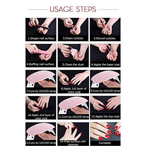 Rosalinda Gel Nail Polish Soak Off UV LED Esmalte Manicura Pedicura salón 7 ml (rojo 1)