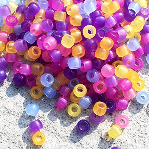 Rosenice - 1000 perlas UV de plástico multicolores para joyas
