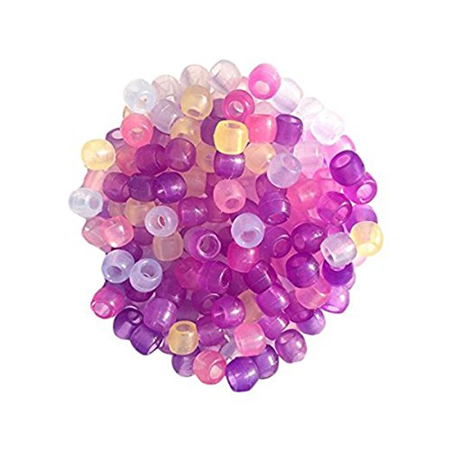 Rosenice - 1000 perlas UV de plástico multicolores para joyas