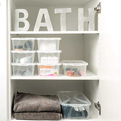 Rotho Arco, Juego de 8 cajas de almacenamiento de 2 litros con tapa, Plástico PP sin BPA, transparente, 8 x 2l 20.0 x 16.0 x 26.0 cm