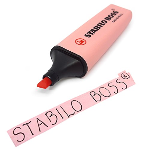 Rotuladores Stabilo Boss, colores pastel, juego de 3: morado, rosa y turquesa