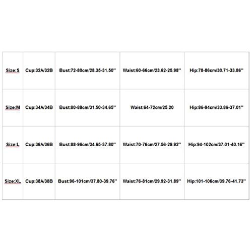 ROVNKD - Conjunto de baño para mujer, bikini de una pieza, estampado sexy, bañador fashiona G M