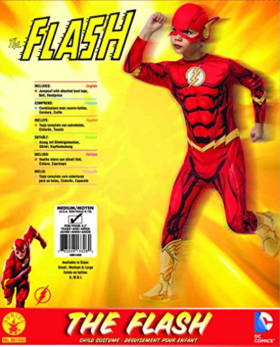 Rubies - Disfraz Marvel The Avengers El Flash para niños, edad 5-7 años (881332_M)