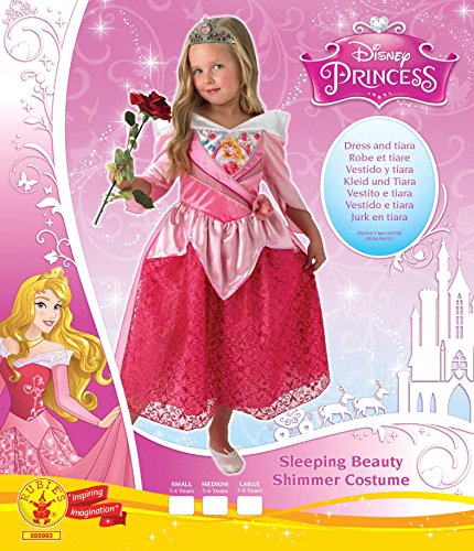 Rubies 's oficial Shimmer – Fancy Dress – Disfraz de la Bella Durmiente Disney Fairytale Kids para niña